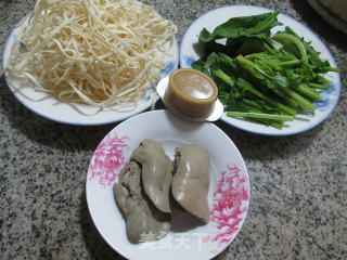 Duck Liver and Spinach Noodle Soup recipe