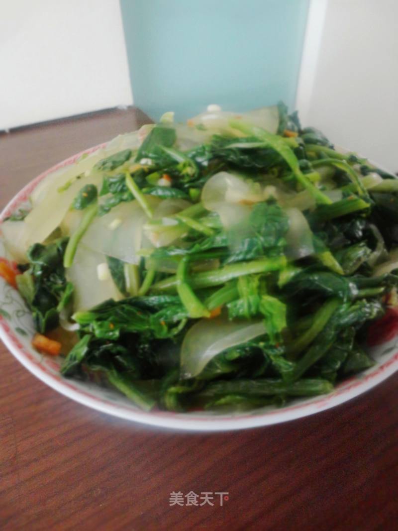 【spinach Mixed with Noodles】 recipe