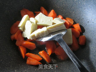 Frozen Tofu and Roasted Carrots recipe