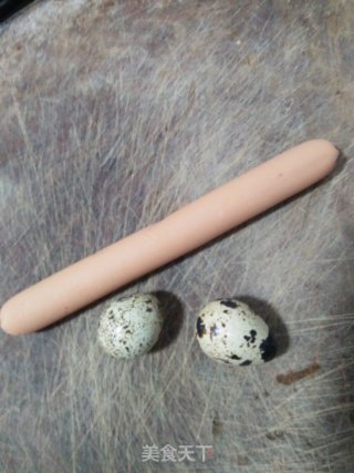 Quail Egg Ham Sausage recipe