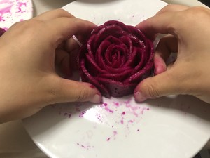 Dragon Fruit Flowers, Beautiful Fruit on A Plate recipe