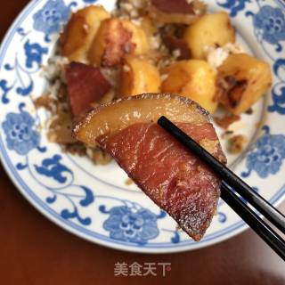 Bacon Pork Intestine Hole Potato recipe