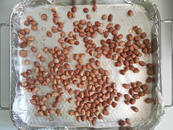 Fried Peanuts without Oil recipe