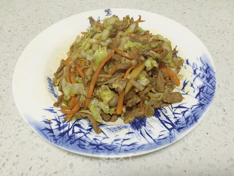 Stir-fried Shredded Pork with Head Vegetables recipe