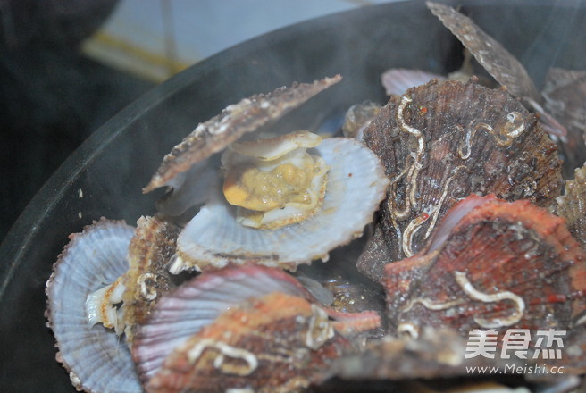 Dry Steamed Sea Rainbow and Scallops recipe