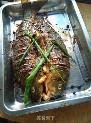 #aca烤明星大赛#[oil-free Huoxiang Grilled Fish] recipe