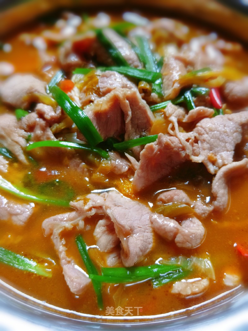 Sour Soup Pork Slices recipe