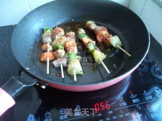 Pan-fried Spicy Chicken Skewers recipe