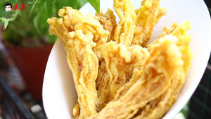 Internet Celebrity Gourmet Fried Enoki Mushroom Practice Big Decryption Dishes Male Creative Dishes recipe