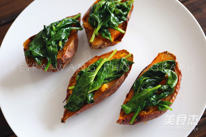 Flavored Roasted Sweet Potatoes recipe