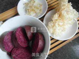 Purple Sweet Potato and Tremella Soup recipe