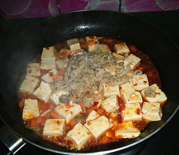 Stewed Tofu with Scallops recipe