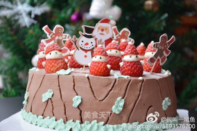 Christmas Tree Pile Cake