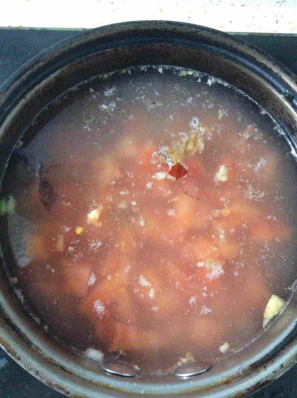 Tomato Rice Cake Soup recipe