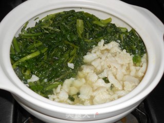 Watercress and Fish Fillet in Claypot recipe