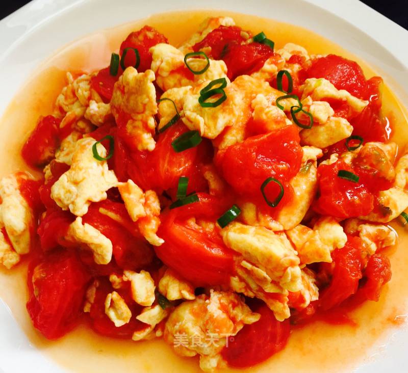 Scrambled Eggs with Tomatoes recipe