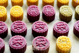 #trust之美#chocolate-flavored Peach Mountain Skin Mooncake recipe