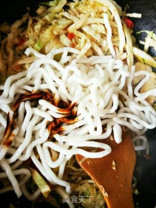 Stir-fried Noodles with Lotus Vegetables recipe