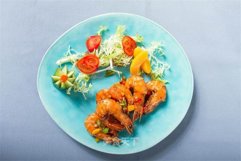 Stir-fried White Shrimp with Fresh Peppers recipe