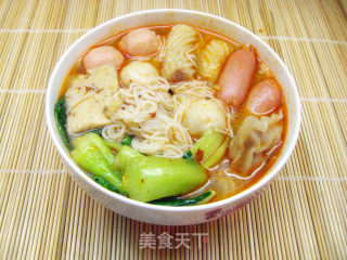 Spicy Fish Ball Rice Noodle recipe