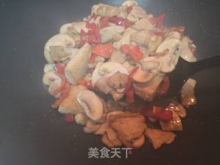 Stir-fried Tofu with Mushrooms recipe