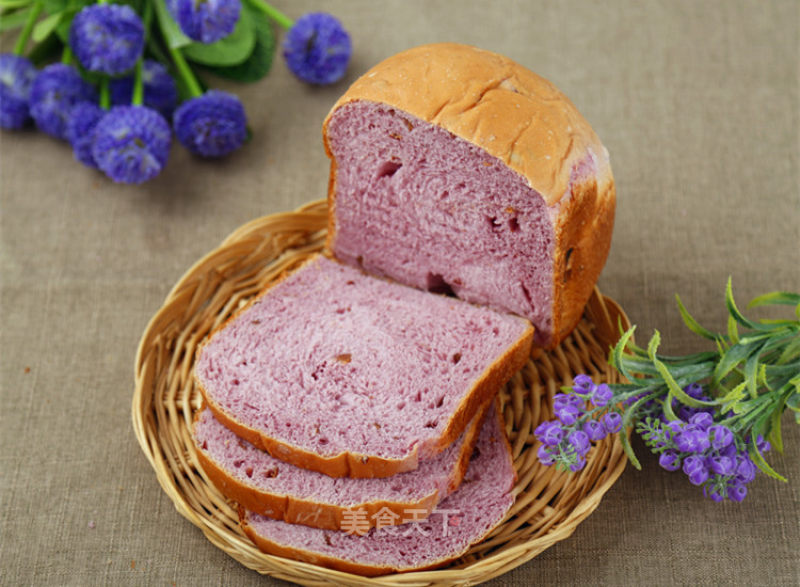How to Make Bread with A Bread Machine (one-touch Purple Sweet Potato Bread) recipe