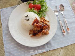 #四节baking Contest Cum是爱吃节#teriyaki Chicken Leg Rice recipe