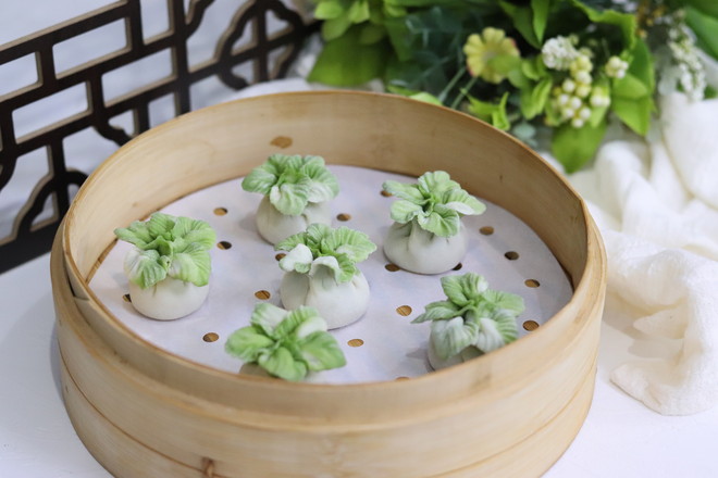 Steamed Dumplings with Emerald Cabbage~winter Solstice with Food for Warmth, Eat Dumplings and Freeze Them recipe