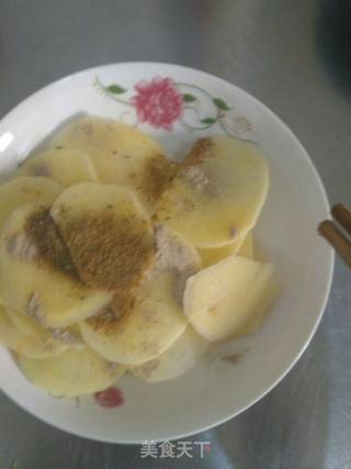 Microwave Version of Cumin Flavored Potato Chips recipe