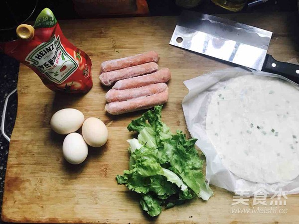 Egg Sausage Finger Cake recipe