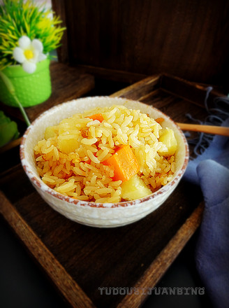 Potato and Carrot Braised Rice