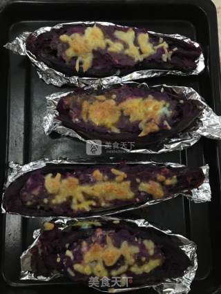 Cheese Baked Purple Sweet Potato recipe