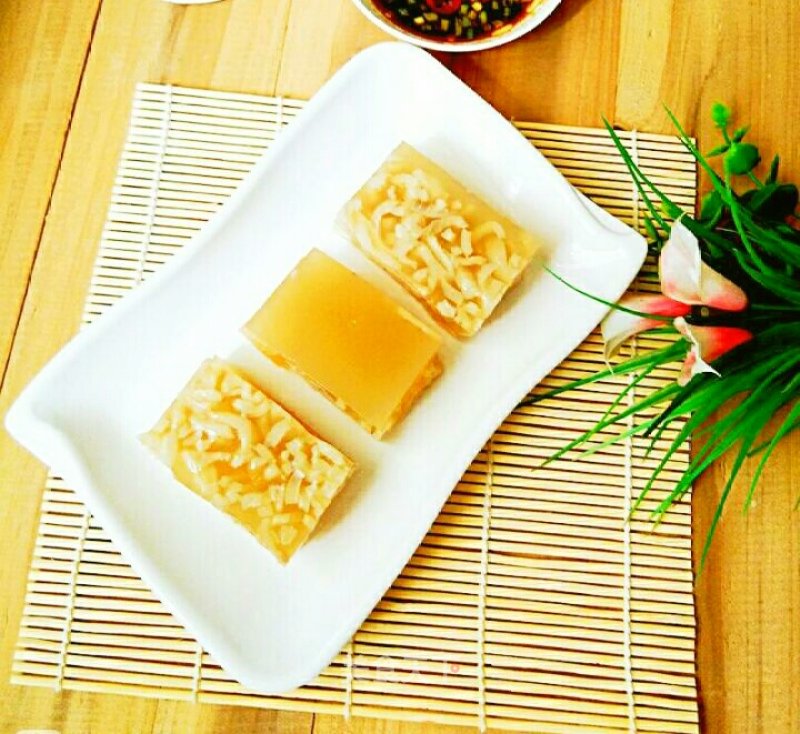 #夏懒人饭#chilled Pork Skin Jelly recipe