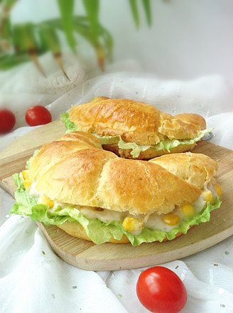 Corn Salad Croissant recipe