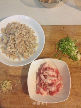 Appetizing Meal-fried Pork with Dried Radish recipe