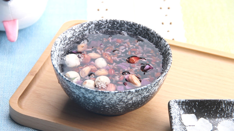 Purple Potato and Black Rice Porridge recipe