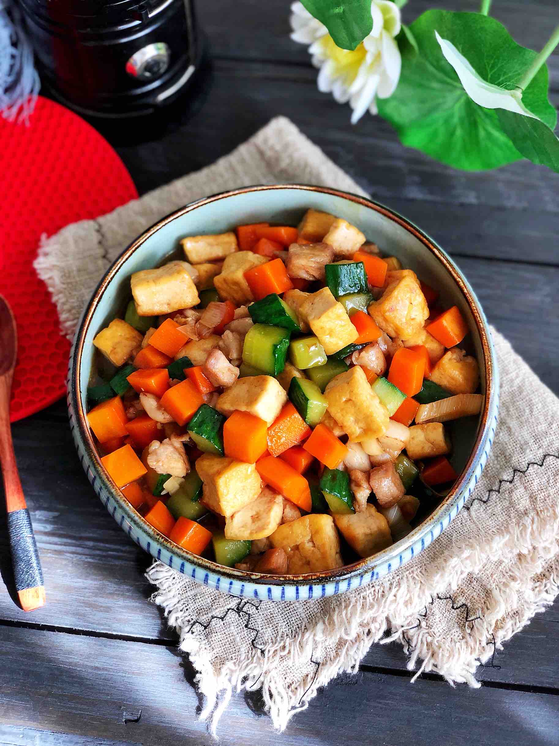 Tofu Ding with Seasonal Vegetables