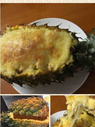 Baked Rice with Pineapple Cheese
