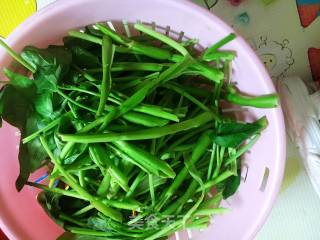 Vegetarian Stir-fried Water Spinach recipe