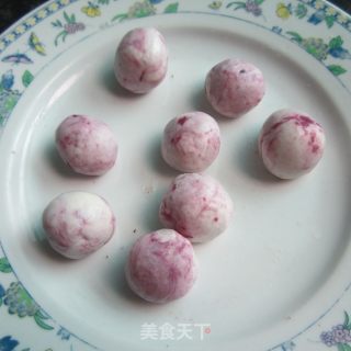 Soy Milk Recipe---glutinous Rice and Purple Sweet Potato Dumpling recipe
