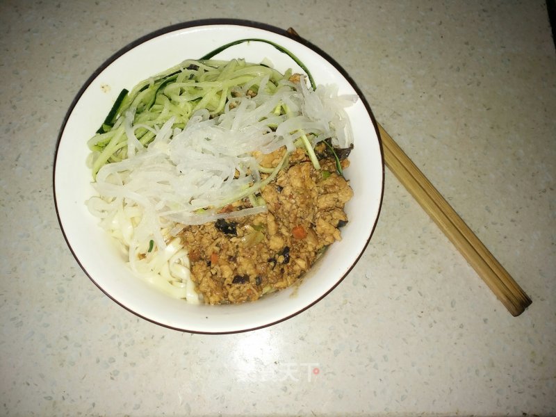 Chicken Noodles with Mixed Sauce recipe