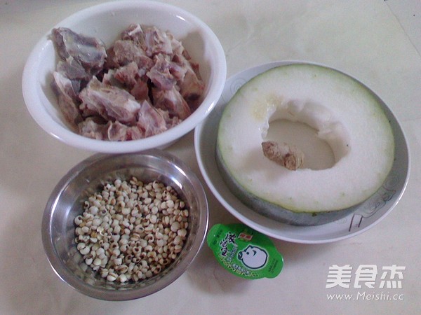 Winter Melon and Barley Pork Bone Soup recipe