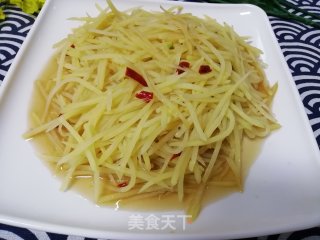 Hot and Sour Potato Shreds recipe