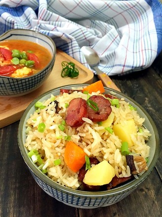 Braised Rice with Sausage and Potatoes