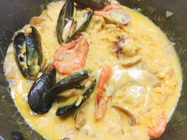 Curry Seafood Risotto recipe