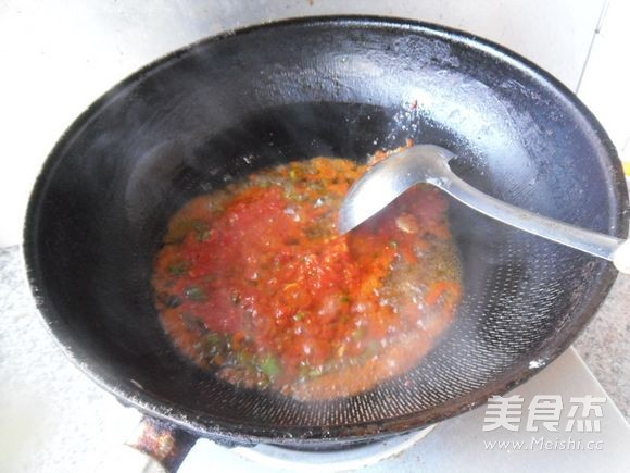 Red Pepper Vermicelli Loofah Slices recipe