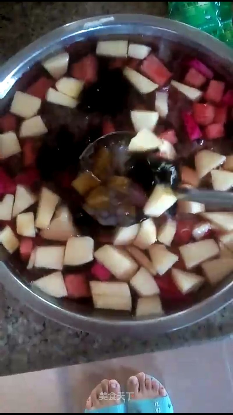 Tang Shui Soup [pumpkin and Purple Sweet Potato Balls] recipe
