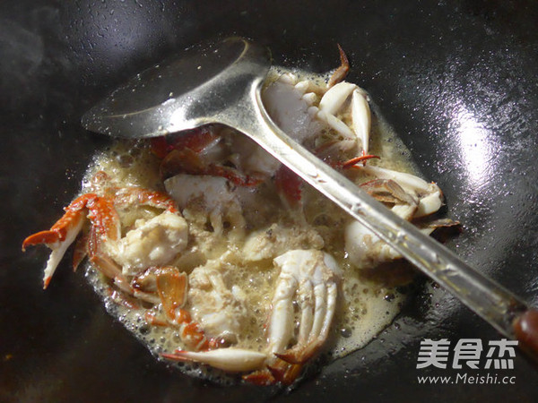 Fried Crab with Kimchi recipe