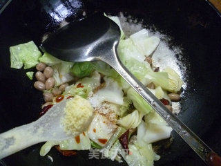 Stir-fried Cabbage with Peanuts recipe
