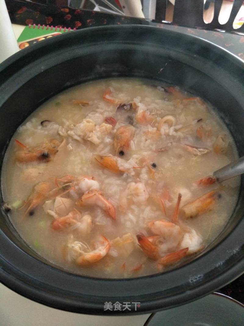 Shrimp and Squid Porridge recipe